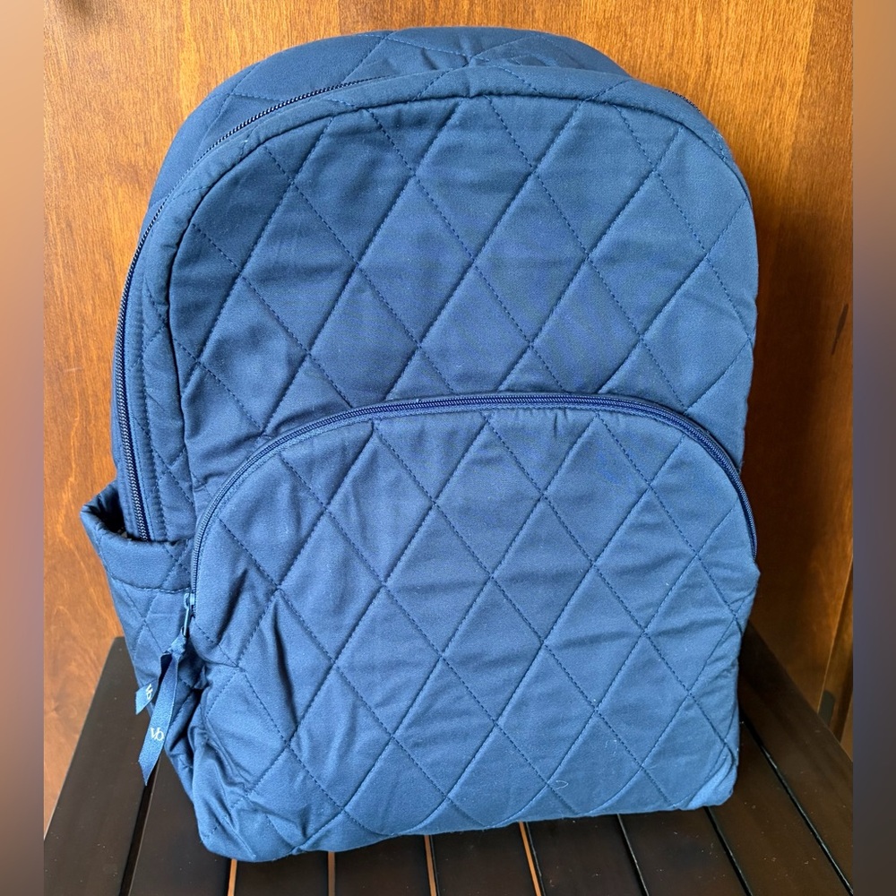 New Vera Bradley Quilted Navy Women’s Backpack